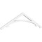 Ekena Millwork Pitch Legacy Architectural Grade PVC Gable Pediment, 48"W x 12"H x 1"P (6/12) GPP048X012X100LEG - alternate 1